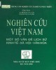 Ebook Nghiên cứu Việt Nam - Một số vấn đề lịch sử, kinh tế, xã hội, văn hóa: Phần 1