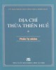 Ebook Địa chí Thừa Thiên Huế (Phần tự nhiên): Phần 2