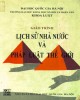 Ebook Giáo trình lịch sử nhà nước và pháp luật thế giới: Phần 1