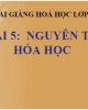 Bài giảng Hóa học 8 - Bài 5: Nguyên tố hóa học