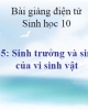 Bài giảng Sinh học 10 - Bài 25: Sinh trưởng và sinh sản của vi sinh vật