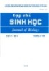 Tạp chí Sinh học: Tập 21 - Số 2 (Tháng 6 - 1999)