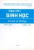 Tạp chí Sinh học: Tập 19 - Số 1 (Tháng 3 - 1997)