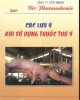 Ebook Các lưu ý khi sử dụng các thuốc thú y