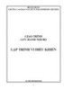 Giáo trình Lập trình vi điều khiển