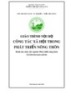 Giáo trình Công tác xã hội trong phát triển nông thôn