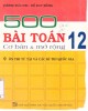 Ebook 500 bài Toán 12 cơ bản và mở rộng: Phần 2