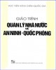 Giáo trình Quản lý nhà nước về an ninh quốc phòng