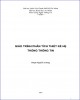 Giáo trình Phân tích thiết kế hệ thống thông tin: Phần 1 - Phạm Nguyễn Cương