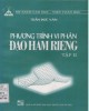 Ebook Phương trình vi phân đạo hàm riêng (Tập 2): Phần 1