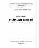 Giáo trình Pháp luật kinh tế (tái bản lần thứ hai có bổ sung, chỉnh lý): Phần 2