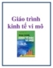 Giáo trình Kinh tế vi mô - PGS.TS Phí Mạnh Hồng