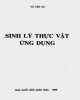 Ebook Sinh lý thực vật ứng dụng - Phần 1