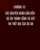 Bài giảng Quản lý dự án xây dựng - Chương 10: Các nguyên nhân dẫn đến dự án thành công và gây ra thất bại của dự án