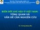 Bài giảng Biến đổi khí hậu ở Việt Nam: Tổng quan và vấn đề cần nghiên cứu - GS. Trương Quang Học