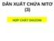 Bài giảng Hóa hữu cơ: Dẫn xuất chứa nitơ