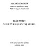 Giáo trình Nguyên lý quản trị rủi ro: Phần 1 - PGS. TS Nguyễn Lê Cường